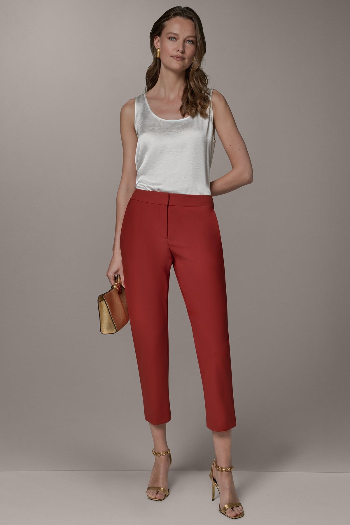 SLIM LEG ANKLE PANT - Sunbaked