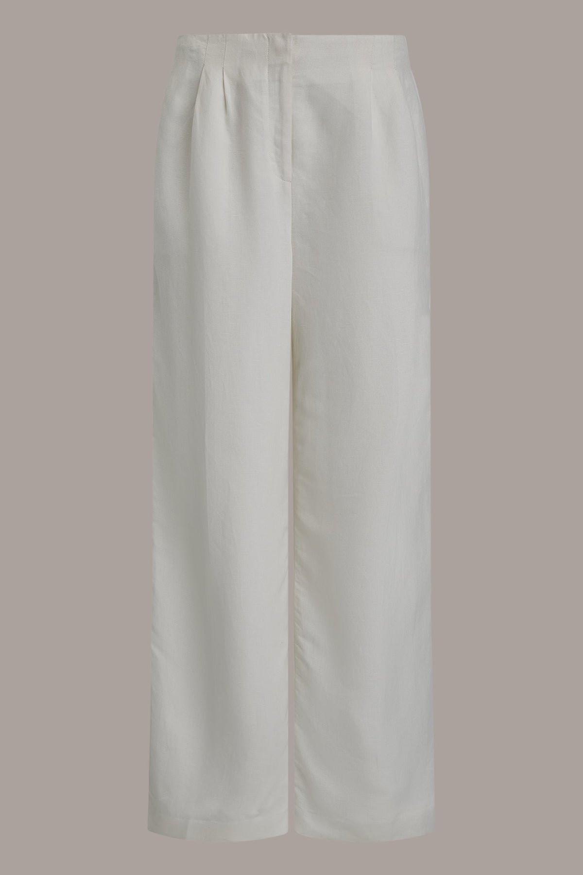 HIGH-RISE WIDE-LEG PANT - Cream