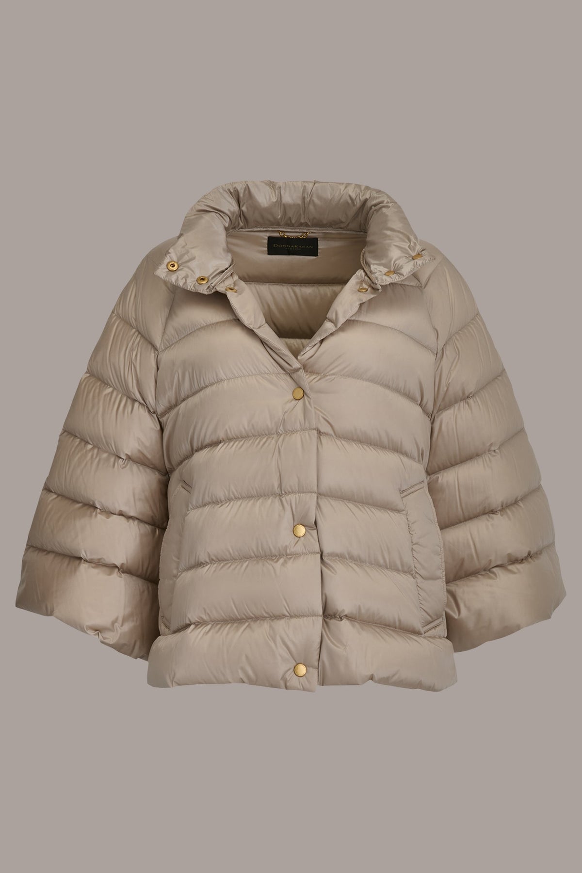 PUFFER CAPE - LATTE