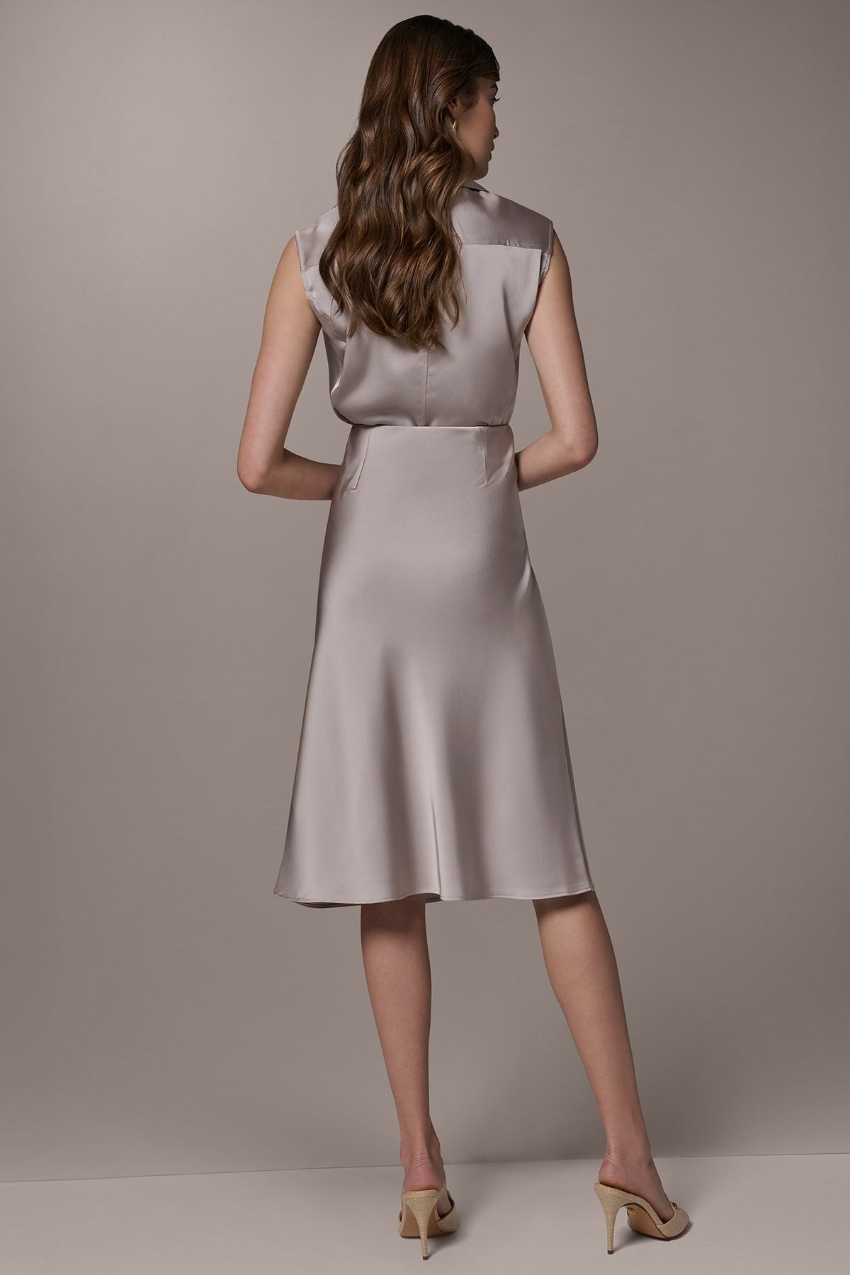 SATIN BIAS SKIRT - Turin