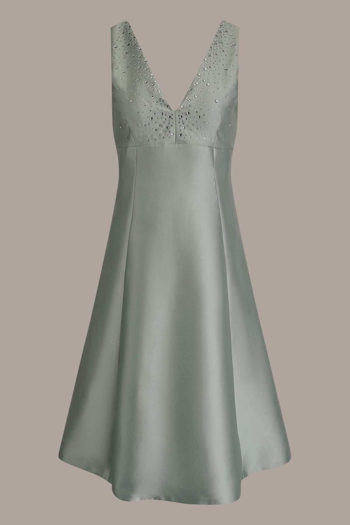 MIKADO CRYSTAL MIDI GOWN - Blue Frost