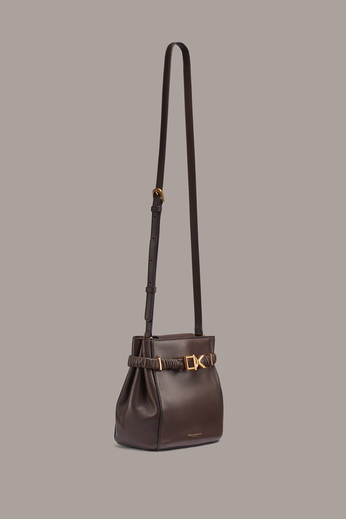 GINGHAM LOGO CROSSBODY - Umber