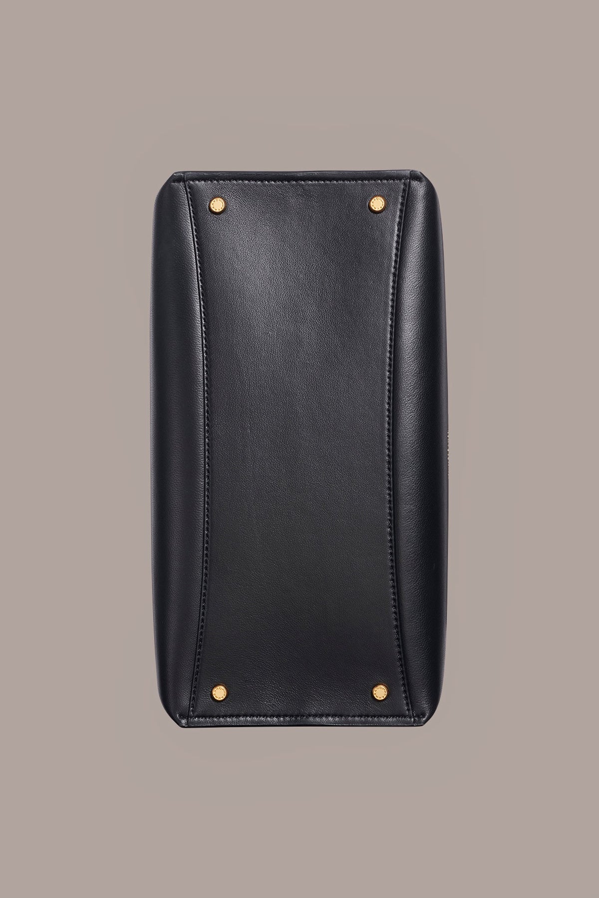 BRIDGEHAMPTON LEATHER TOTE - Black / Gold
