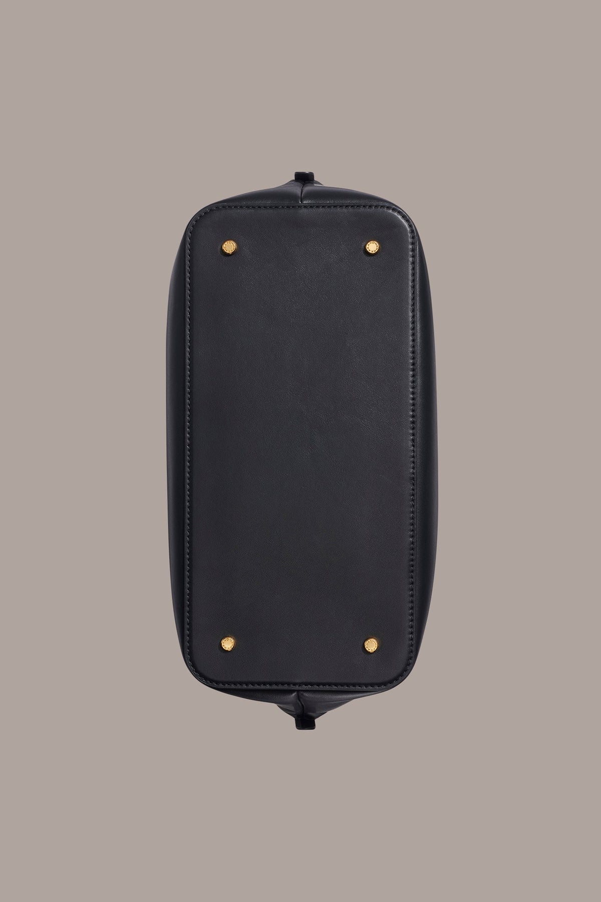 OXFORD LEATHER SATCHEL BAG - Black / Gold