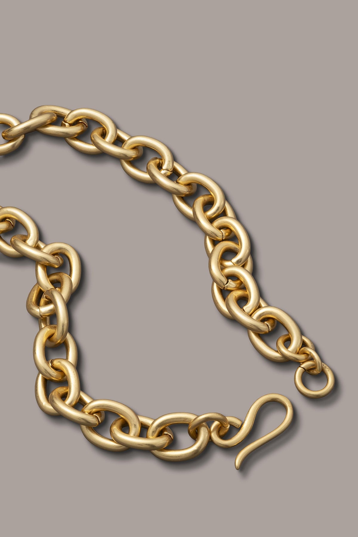CHAIN LINK COLLAR NECKLACE - Gold