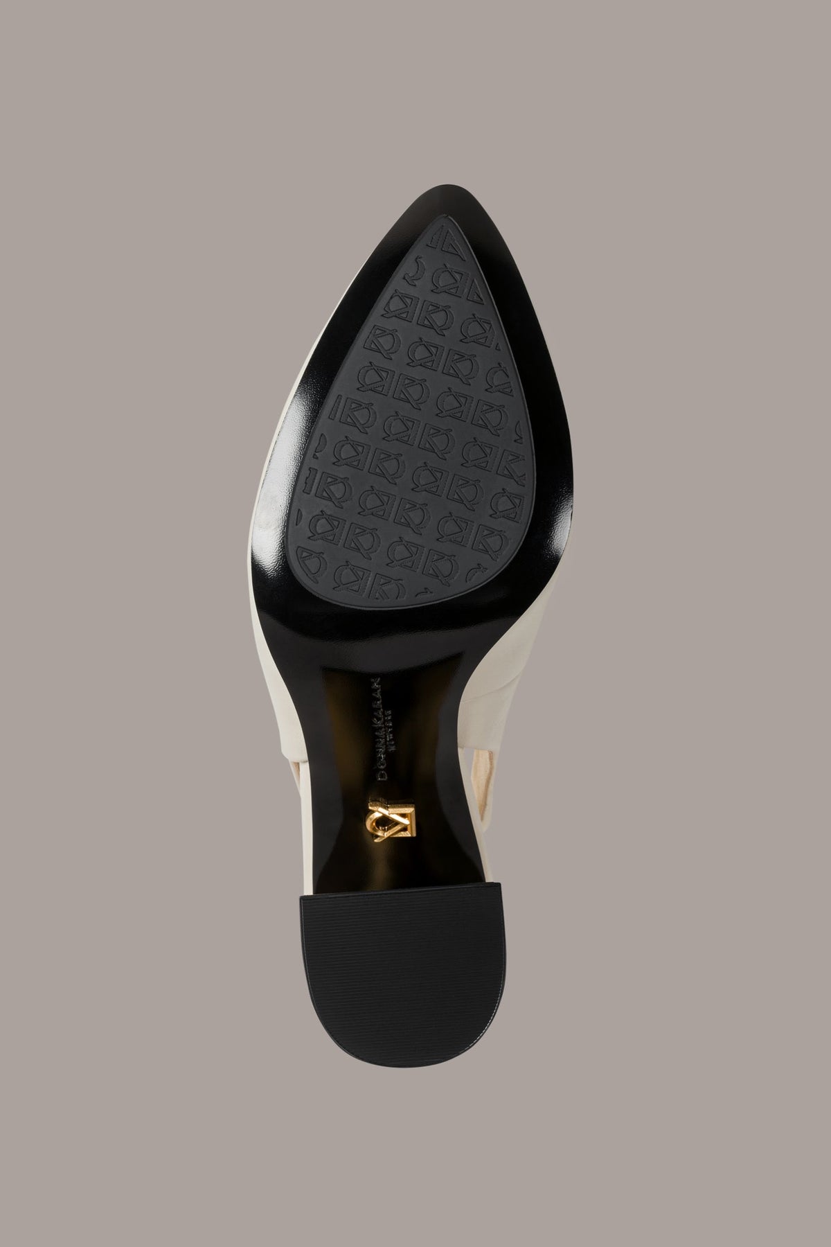 REBECCA LEATHER SLINGBACK PUMP - Ivory