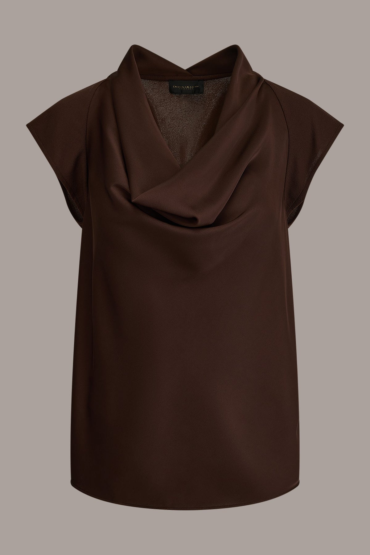 CAP SLEEVE MIXED MEDIA TOP - Canyon