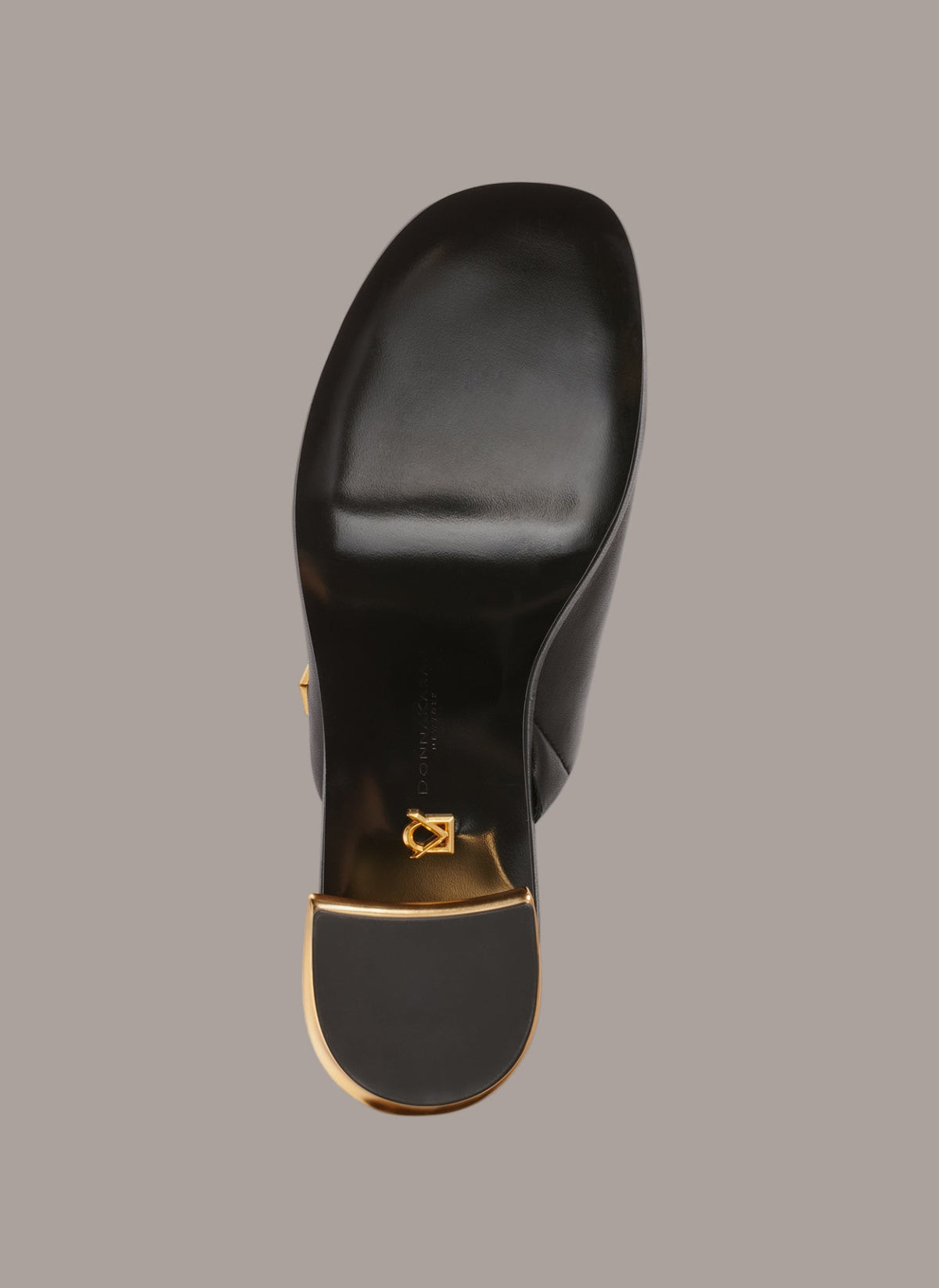 TINLEY LEATHER MULE SANDAL - Black