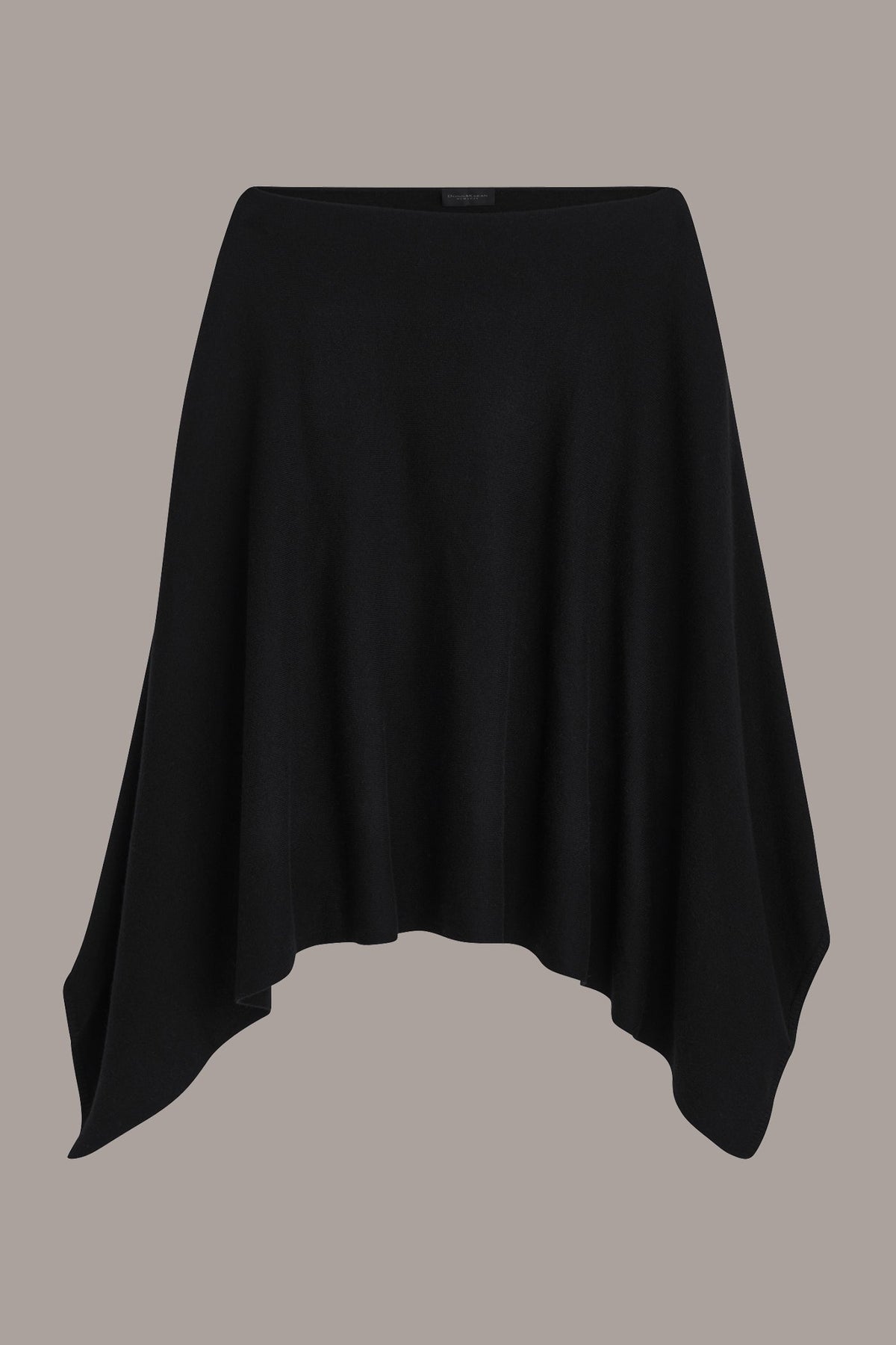 CASHMERE PONCHO - Black