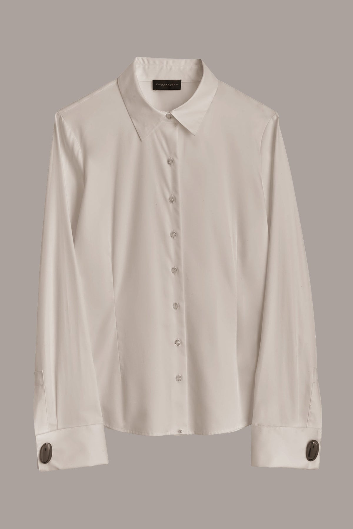 BUTTON UP WITH CUFF HARDWARE TOP - CREAM