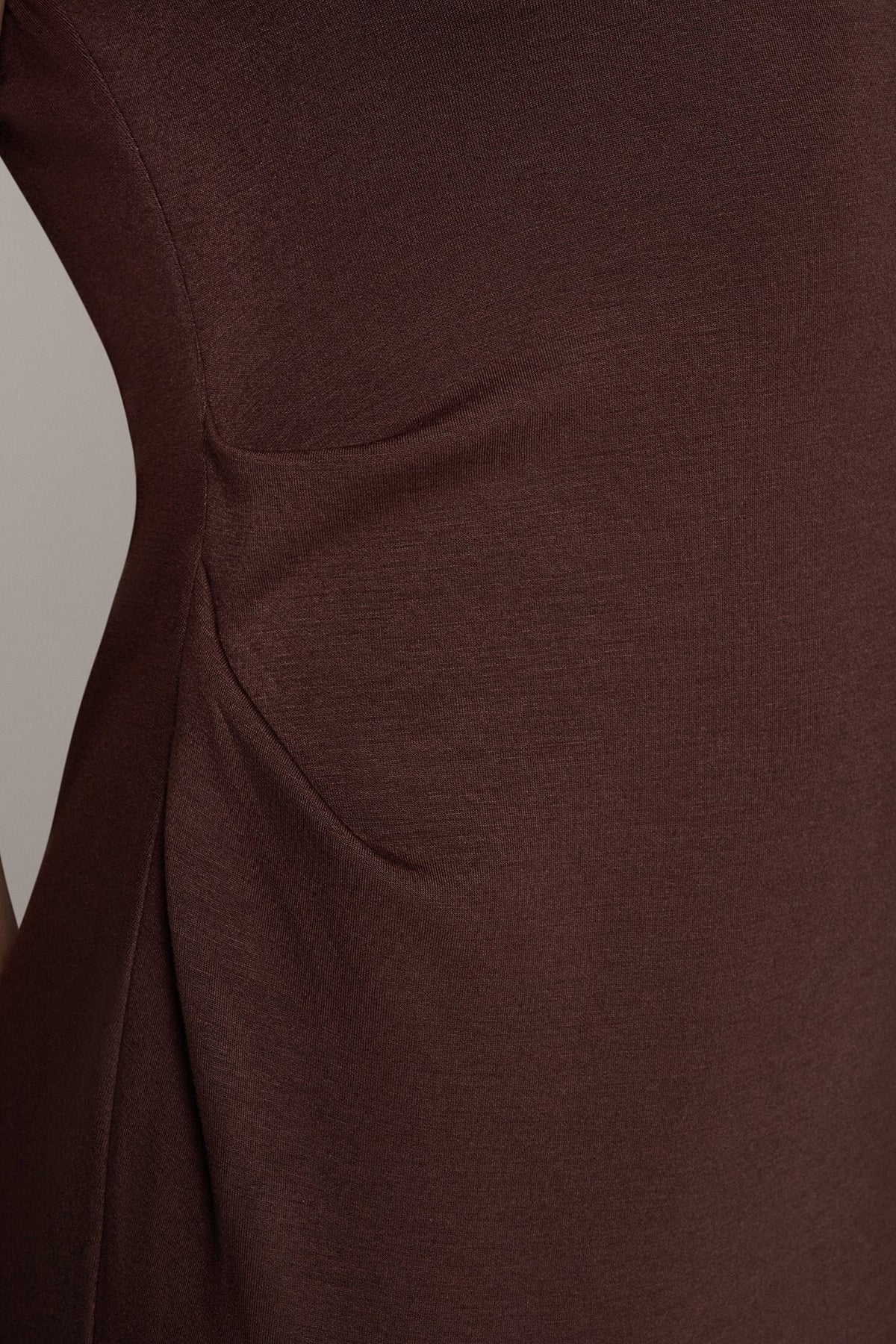 SLEEVELESS TWIST MIDI DRESS - Canyon