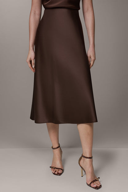 MIDI BIAS SKIRT - Canyon