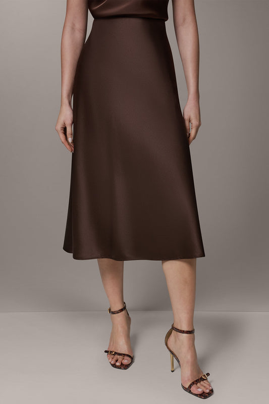 MIDI BIAS SKIRT - Canyon