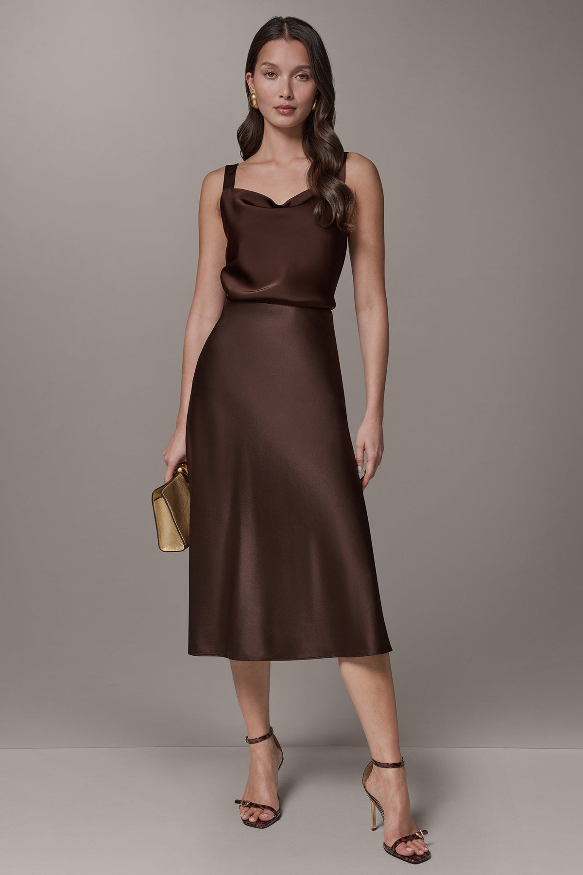 MIDI BIAS SKIRT - Canyon