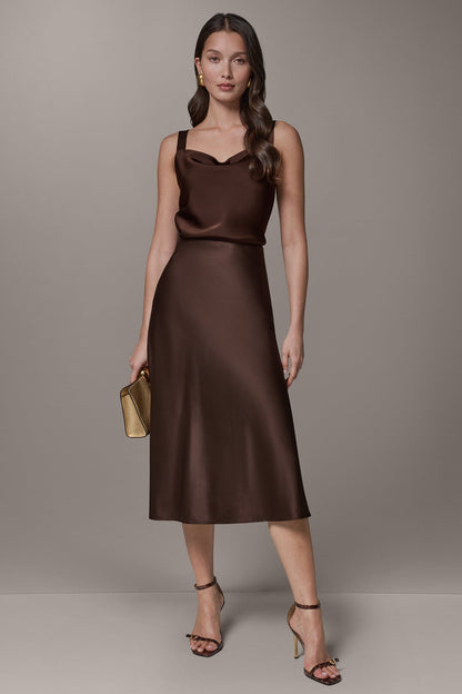 MIDI BIAS SKIRT - Canyon