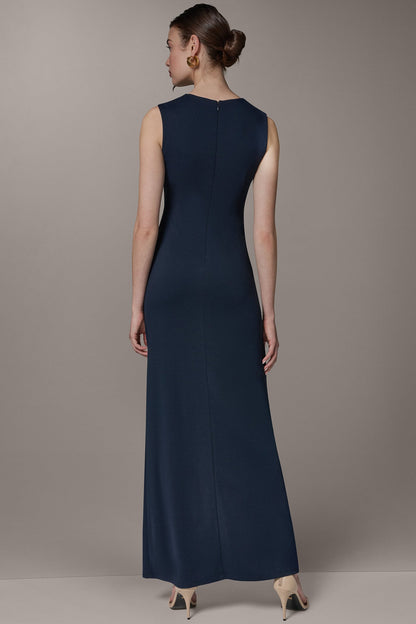 SLEEVELESS ASYMMETRIC GOWN - Nightfall