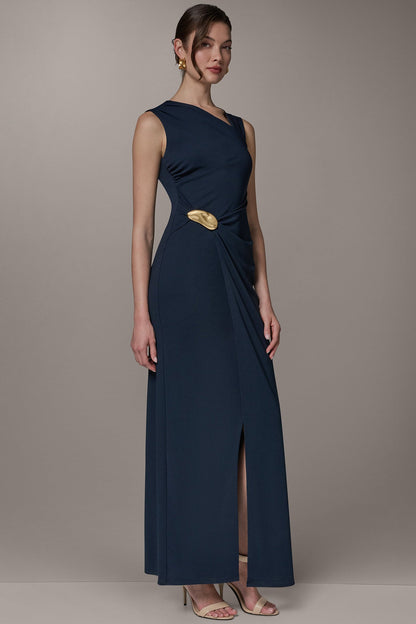 SLEEVELESS ASYMMETRIC GOWN - Nightfall