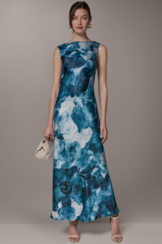 SLEEVELESS TRUMPET GOWN - Nightfall Multi