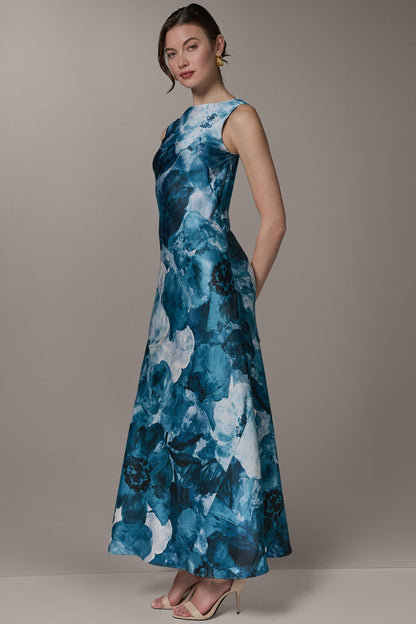 SLEEVELESS TRUMPET GOWN - Nightfall Multi