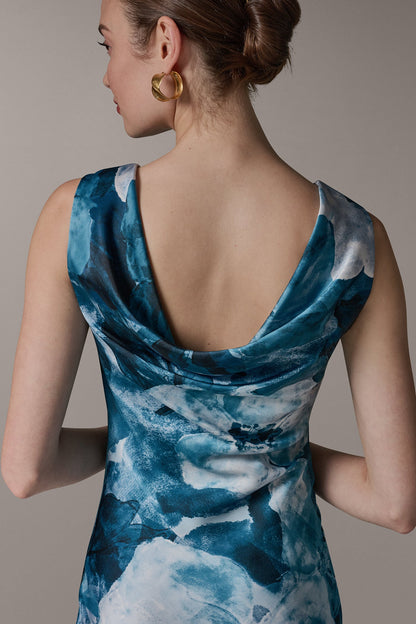 SLEEVELESS TRUMPET GOWN - Nightfall Multi