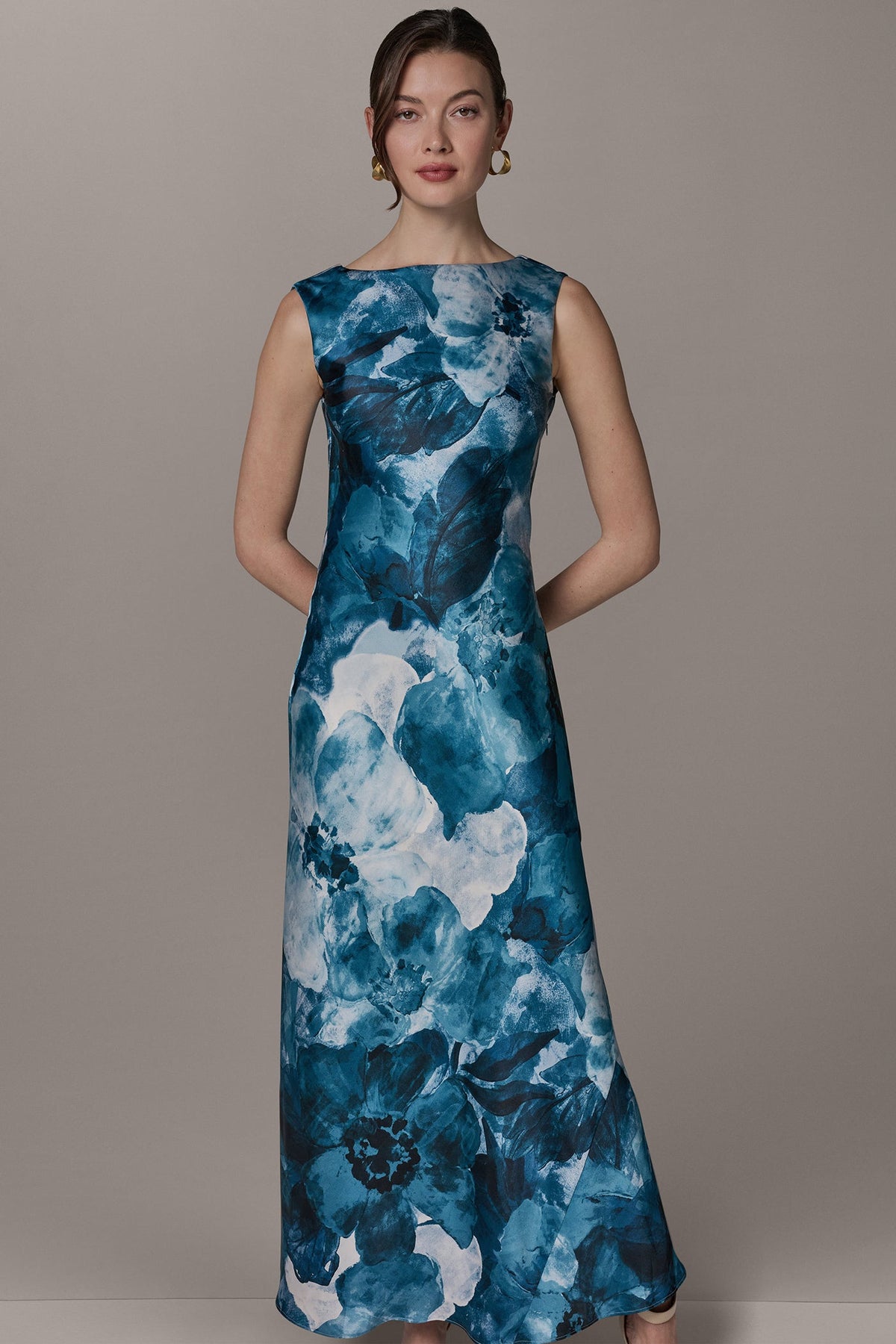 SLEEVELESS TRUMPET GOWN - Nightfall Multi