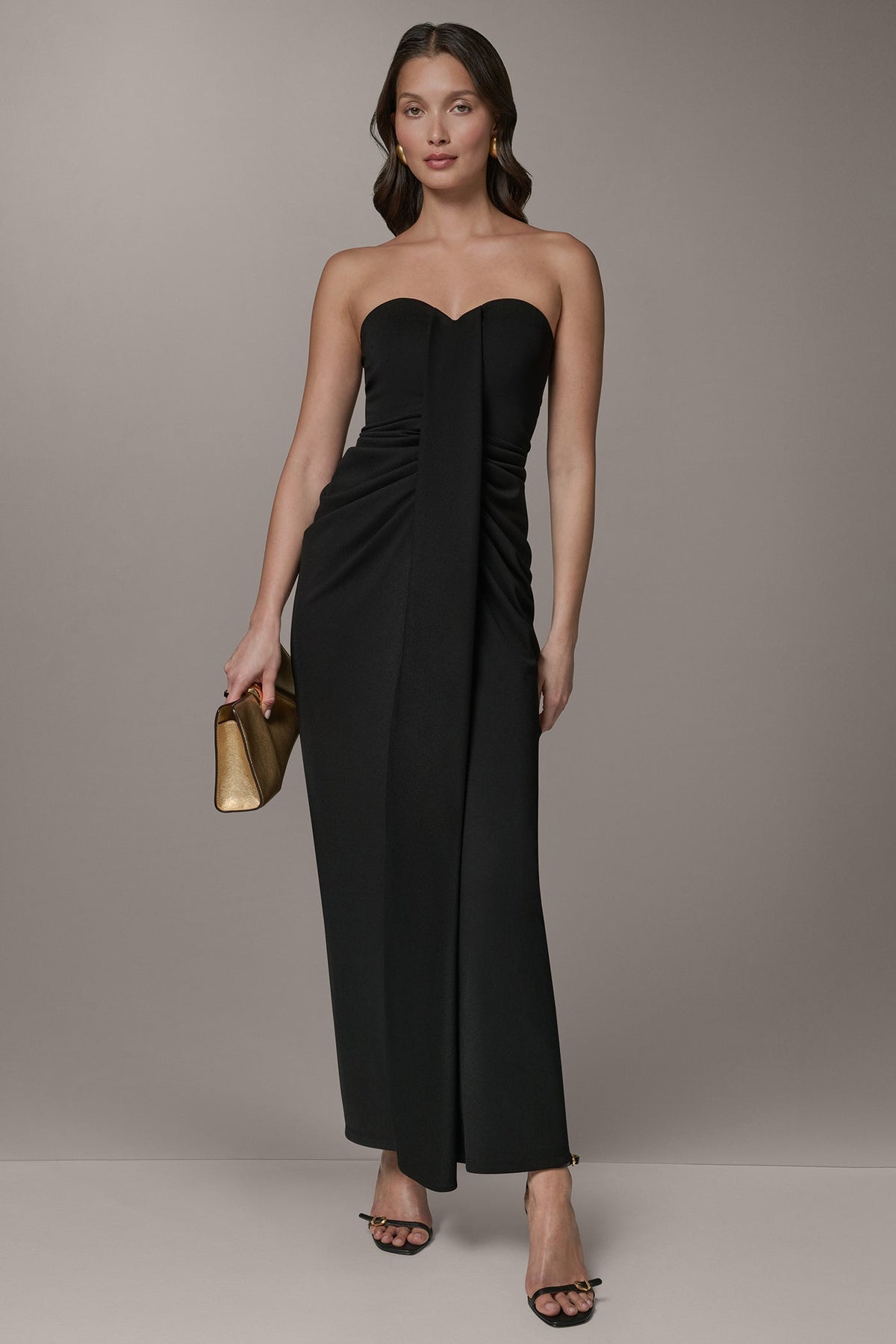 STRAPLESS SWEETHEART GOWN - Black