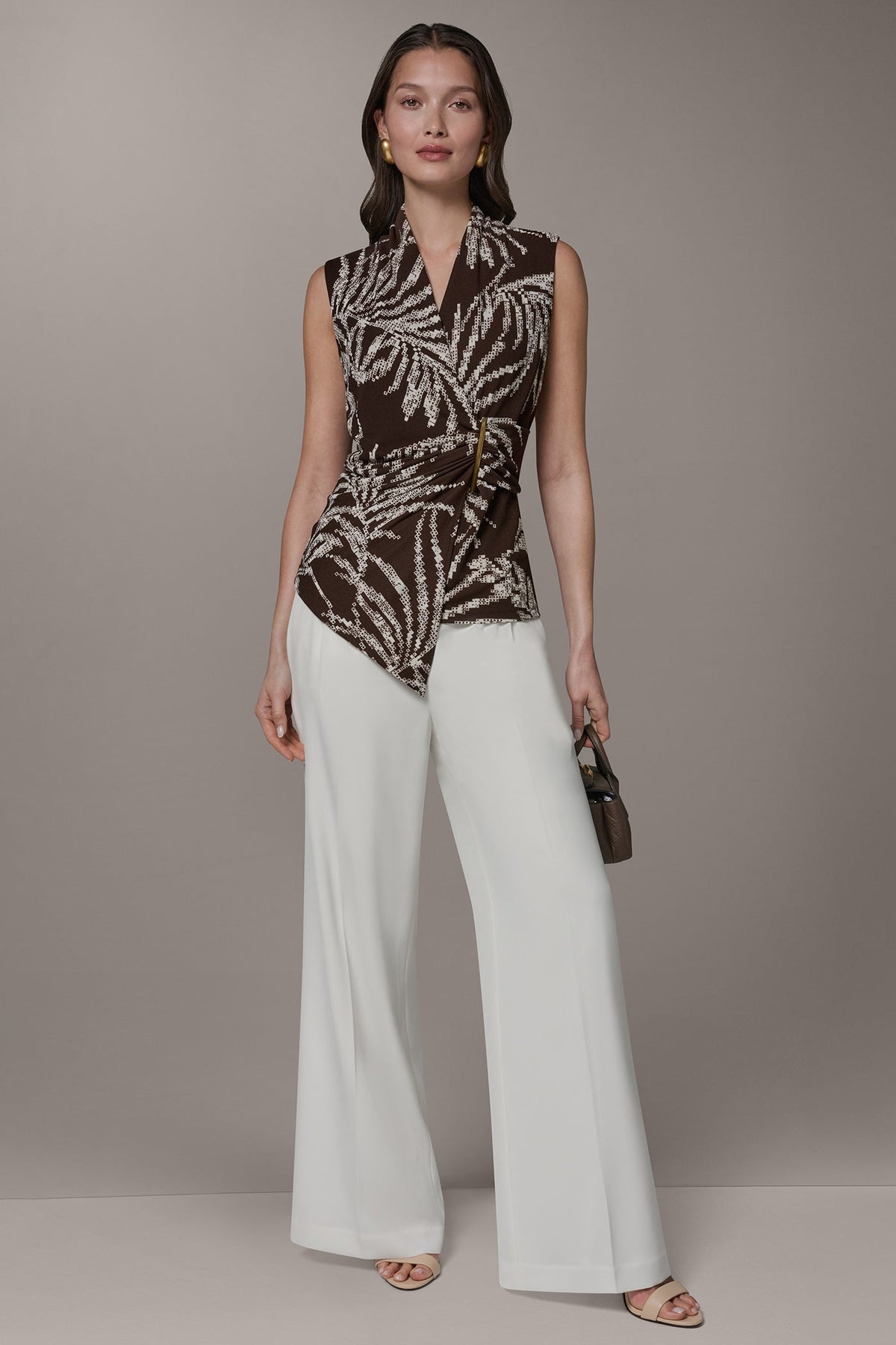 FLORAL FAUX WRAP TOP - Canyon Multi