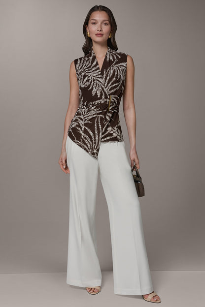 FLORAL FAUX WRAP TOP - Canyon Multi