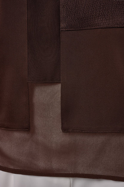 MIXED MEDIA BLOUSE - Canyon