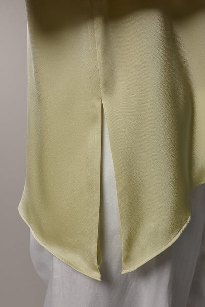 SLEEVELESS ASYMMETRIC BEAD TANK - Citrus