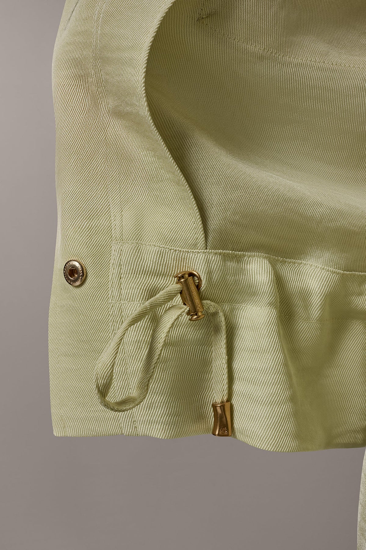 LONG SLEEVE TIE WAIST SHIRT - Citrus
