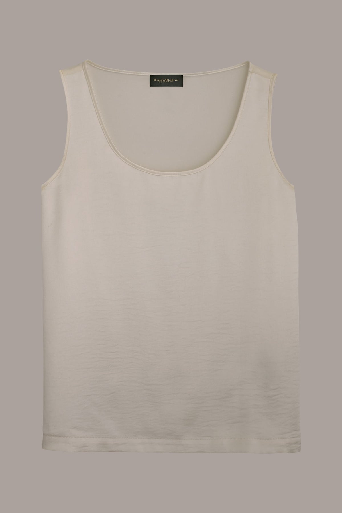 SCOOP NECK SHELL - cream