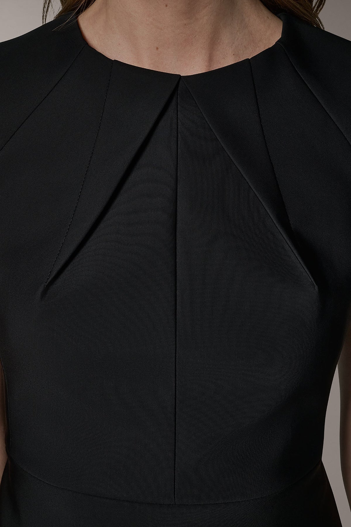 SHORT SLEEVE PEPLUM TOP - Black