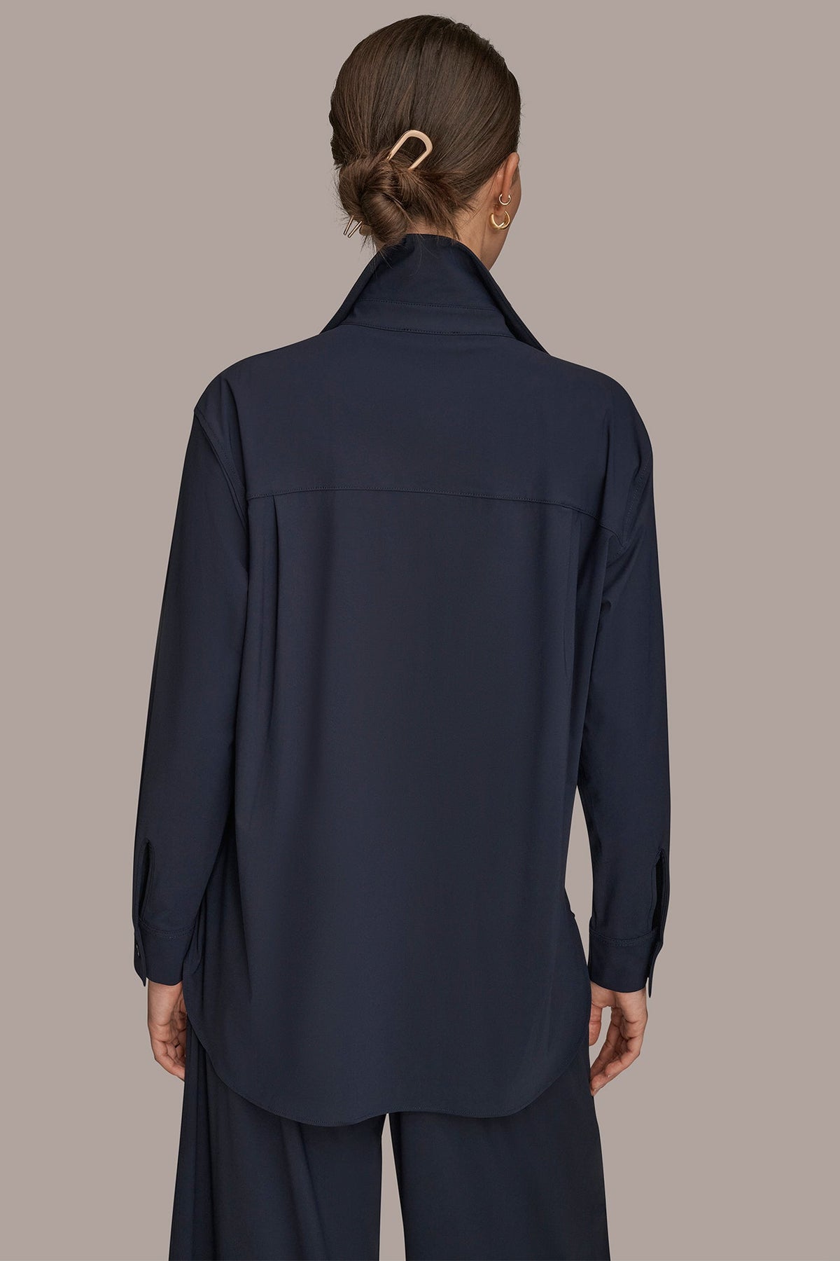 THE MODERN TRAVEL BUTTON-DOWN SHIRT - NIGHTFALL