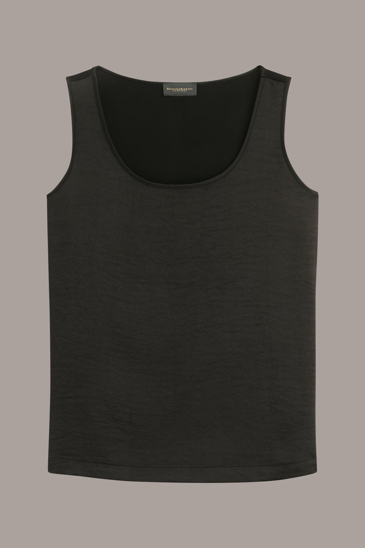 SCOOP NECK SHELL - Black