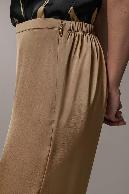 EXTRA HIGH-RISE WIDE-LEG PANT - Fawn