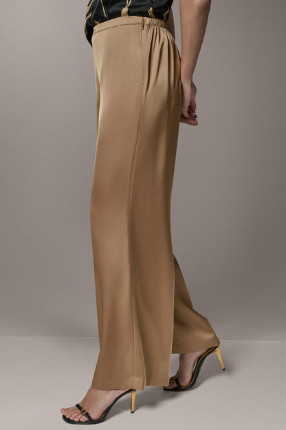 EXTRA HIGH-RISE WIDE-LEG PANT - Fawn