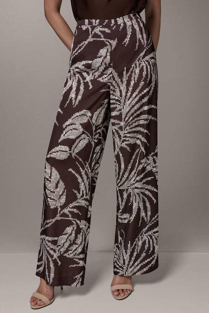 HIGH-RISE PRINT WIDE-LEG PANT - Canyon Multi