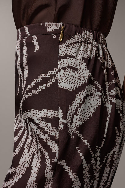 HIGH-RISE PRINT WIDE-LEG PANT - Canyon Multi
