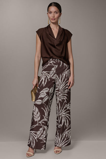 HIGH-RISE PRINT WIDE-LEG PANT - Canyon Multi