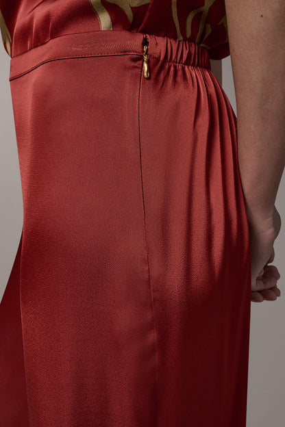 EXTRA HIGH-RISE WIDE-LEG PANT - Sunbaked