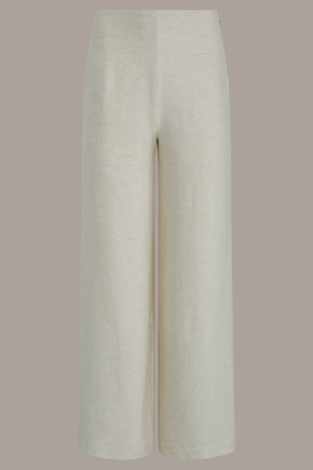 EXTRA HIGH-RISE MÈLANGE WIDE-LEG PANT - Light Sisal