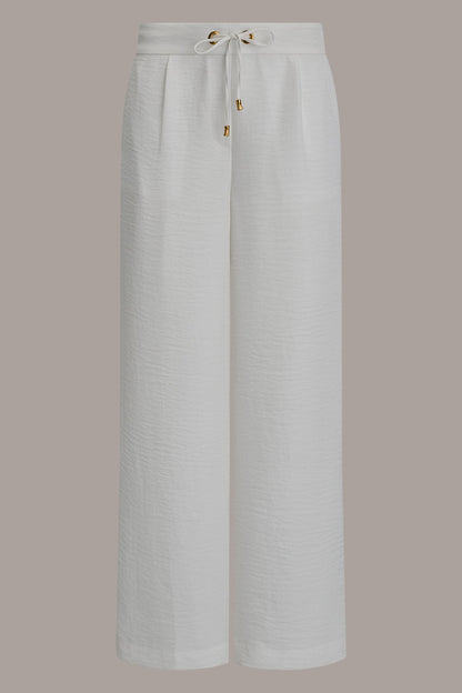 EXTRA HIGH-RISE WIDE-LEG PULL-ON PANT - Cream