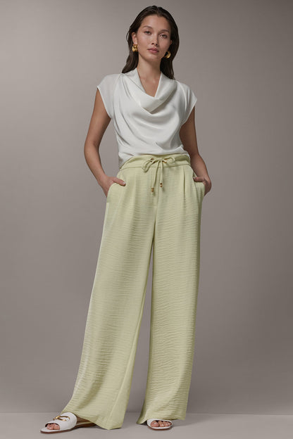 EXTRA HIGH-RISE WIDE-LEG PULL-ON PANT - Citrus