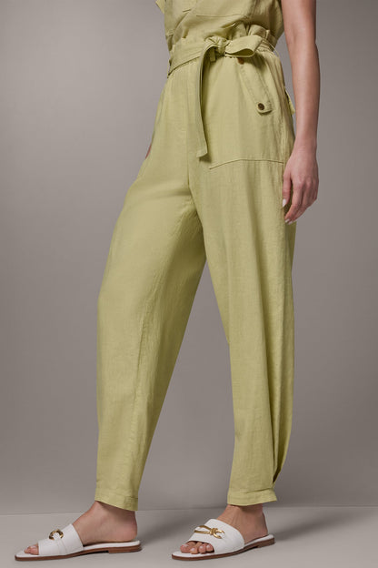 RELAXED PAPERBAG ANKLE PANT - Citrus