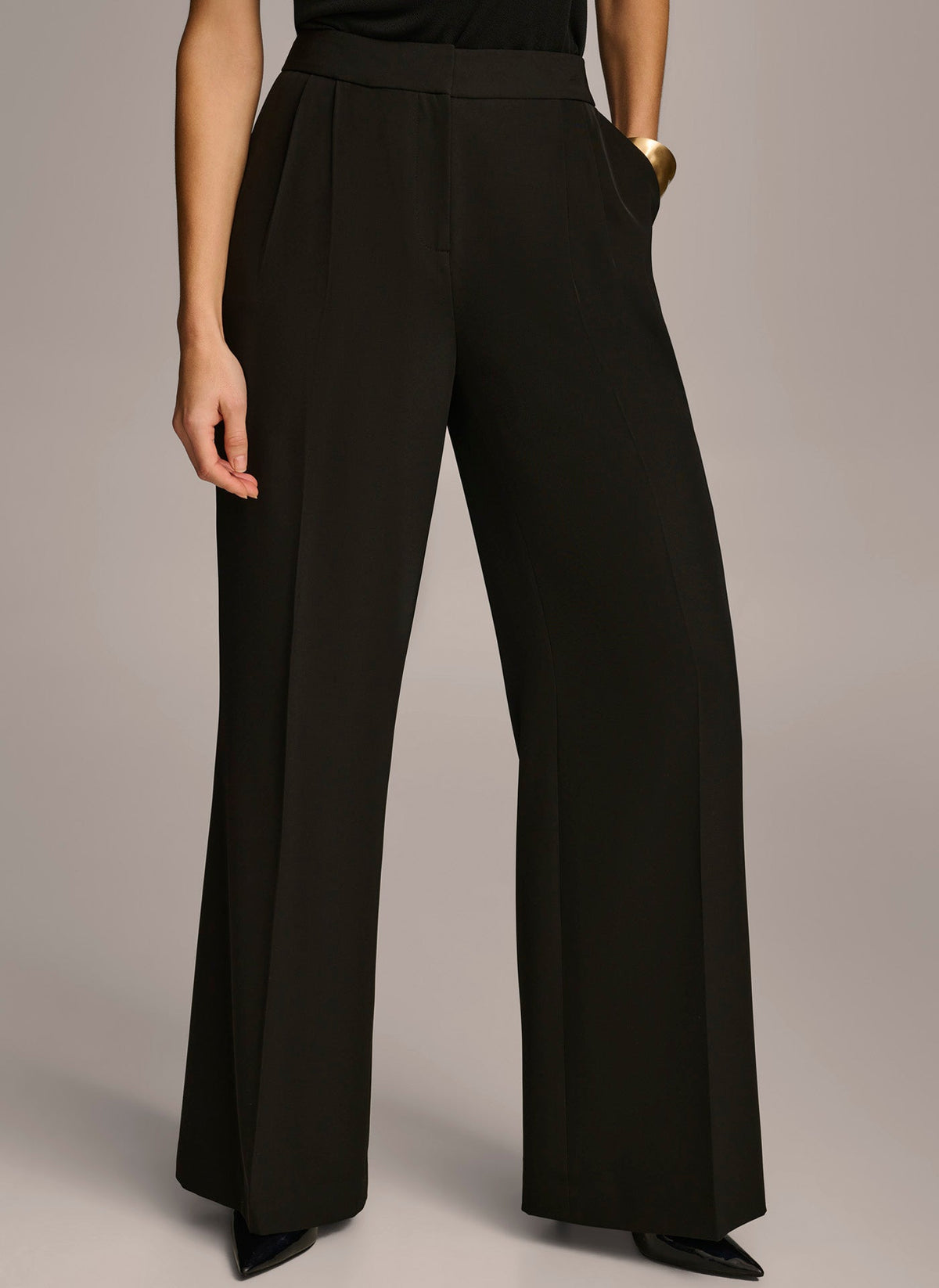 WIDE LEG PANT - Black