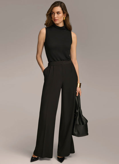 WIDE LEG PANT - Black