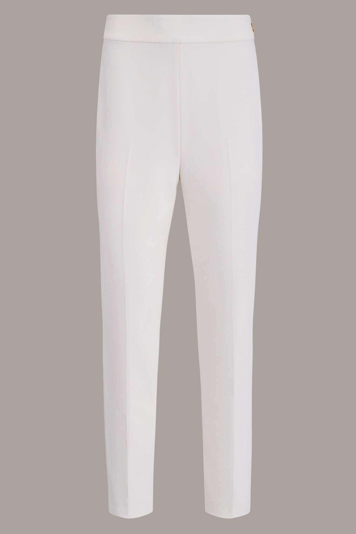 EXTRA HIGH-RISE STRAIGHT ANKLE PANT - Cream