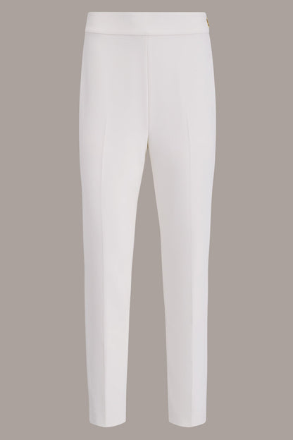 EXTRA HIGH-RISE STRAIGHT ANKLE PANT - Cream