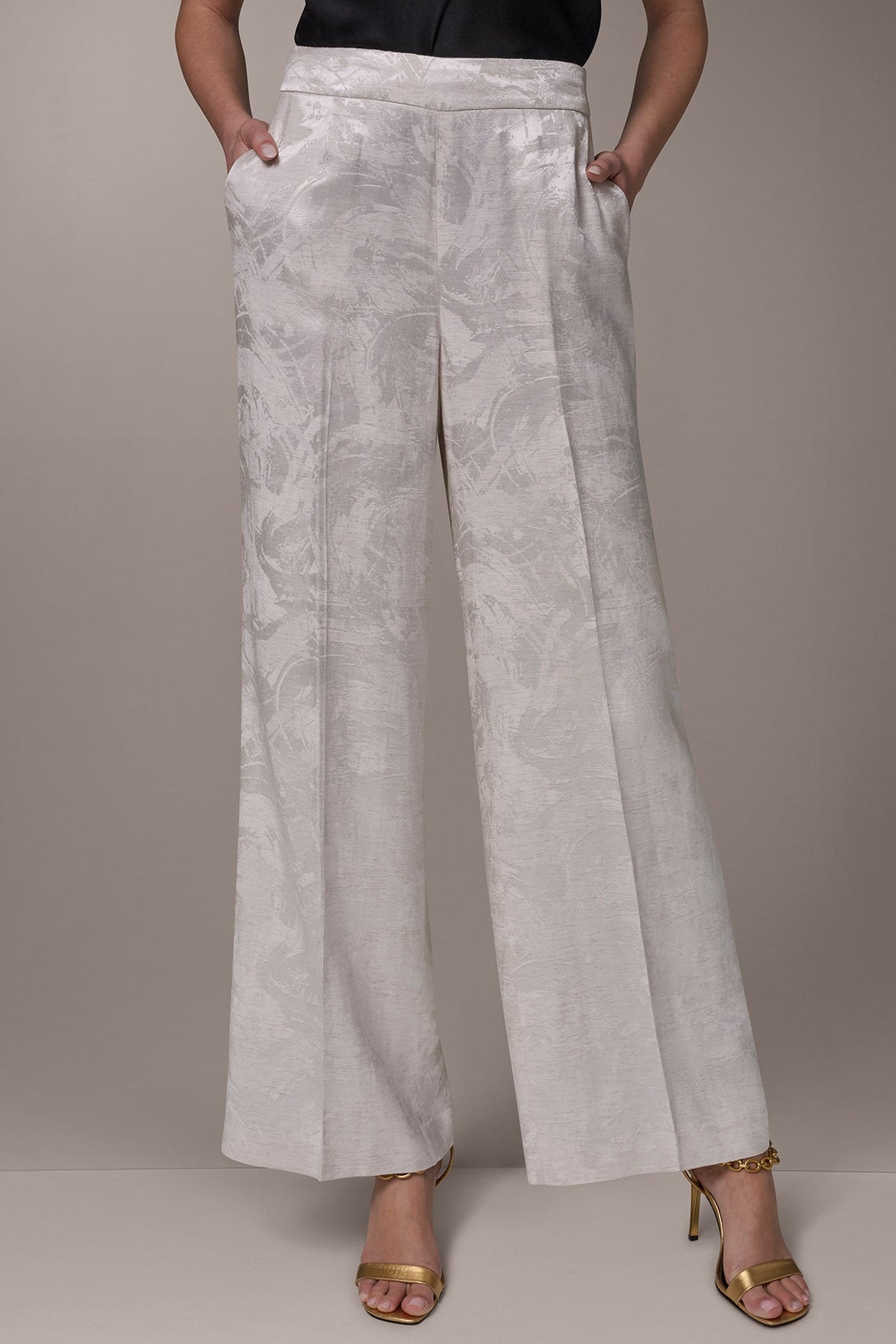 EXTRA HIGH-RISE WIDE-LEG SUIT PANT - Light Flax